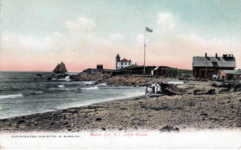 Watch Hill Lighthouse Postcard