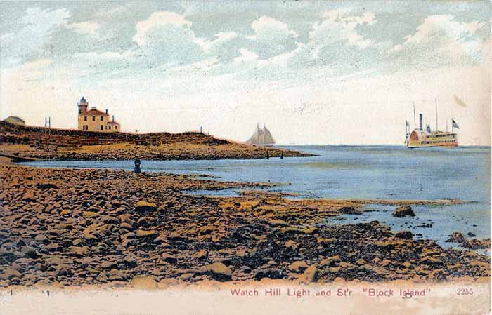 Watch Hill Lighthouse Postcard