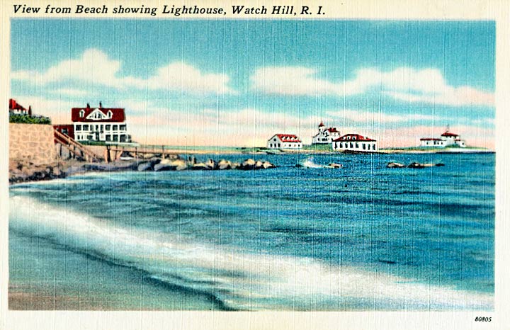 Watch Hill Lighthouse Postcard