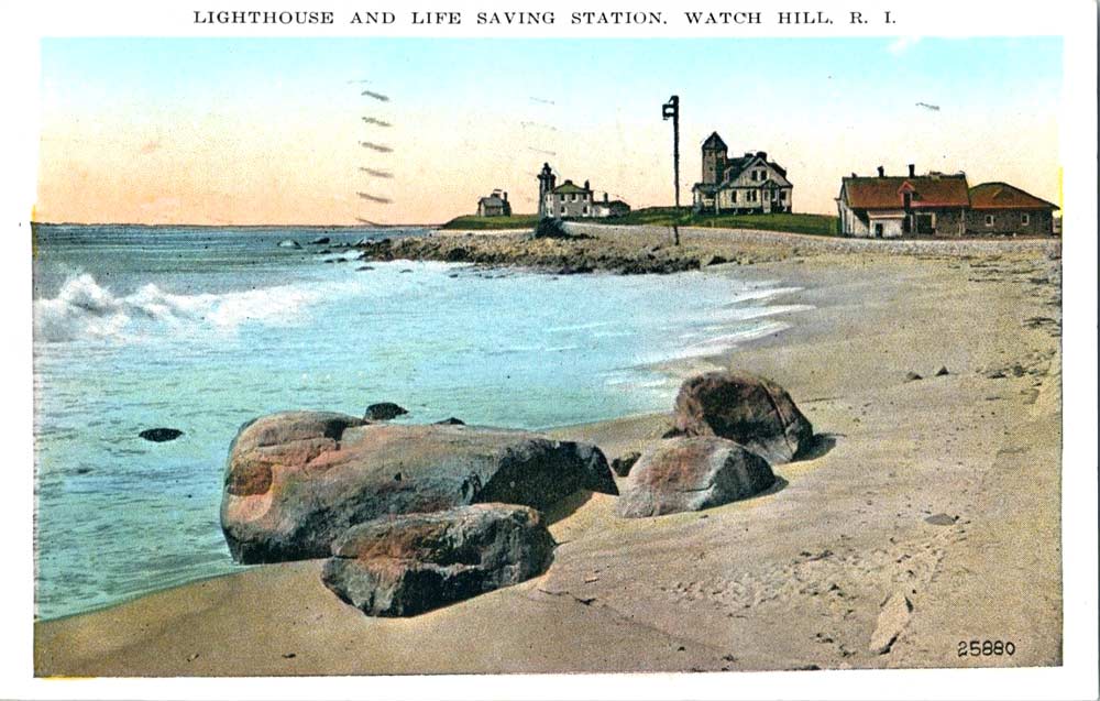 Watch Hill Lighthouse Postcard