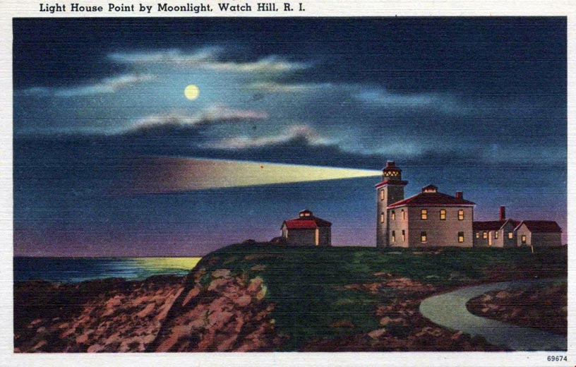 Watch Hill Lighthouse Postcard