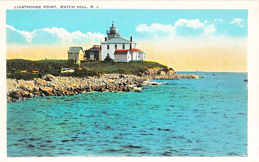 Watch Hill Lighthouse Postcard