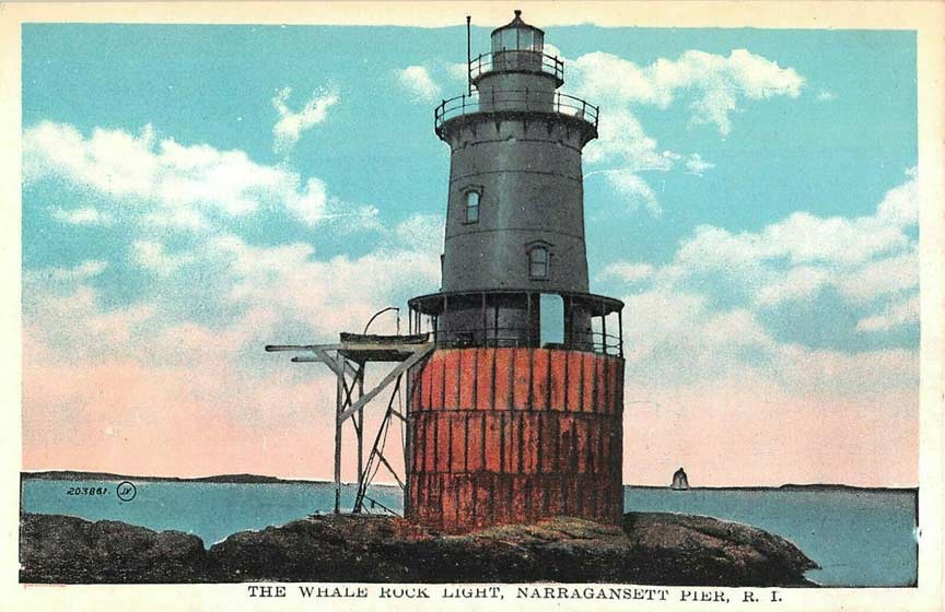 Whale Rock Lighthouse Postcard