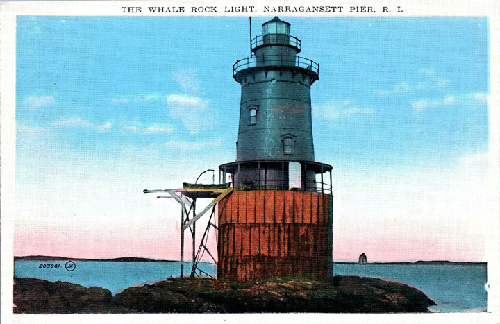 Whale Rock Lighthouse Postcard