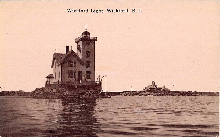 Wickford Harbor Lighthouse Postcard