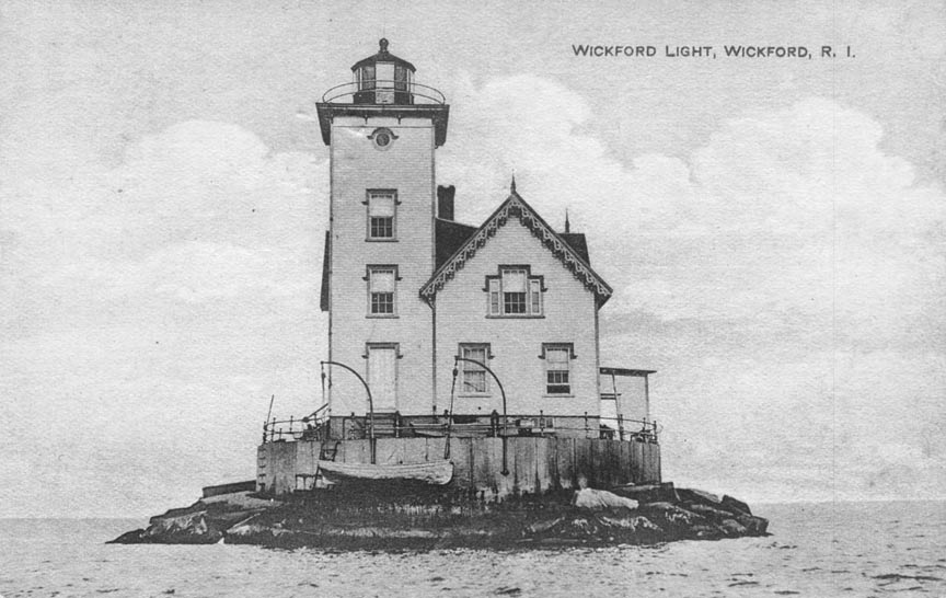 Wickford Harbor Lighthouse Postcard