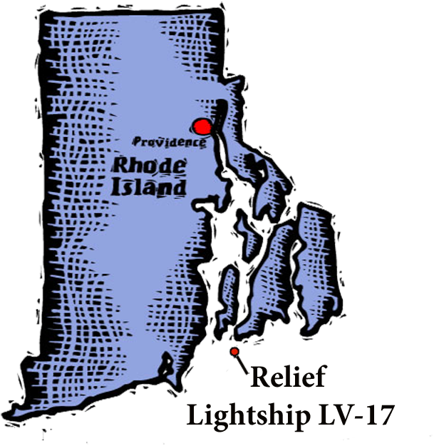 Location of Relief Lightship LV-17