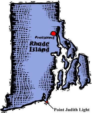 Location of Point Judith Light