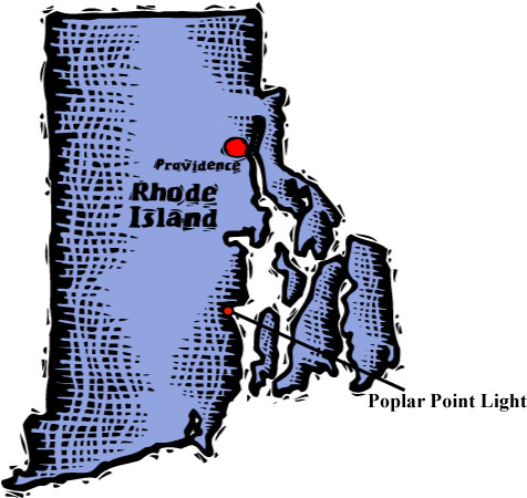 Location of Poplar Point Light