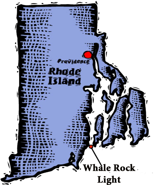 Location of Whale Rock Light